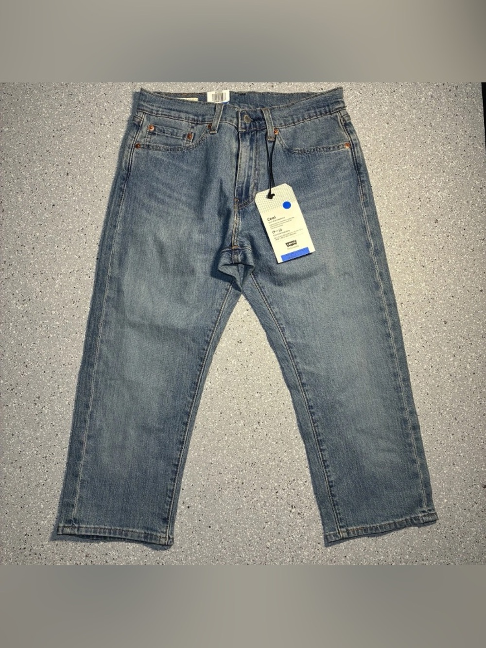 Levi’s Premium 505 Big E Performance Cool Stretch Cropped Jeans NWT